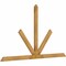 Ekena Millwork Saratoga Rough Sawn Timber Gable Bracket, Western Red Cedar, 96"W x 56"H x 2"D x 4"F, 14/12 Pitch GBW096X56X0204SAR00RWR - alternate 3
